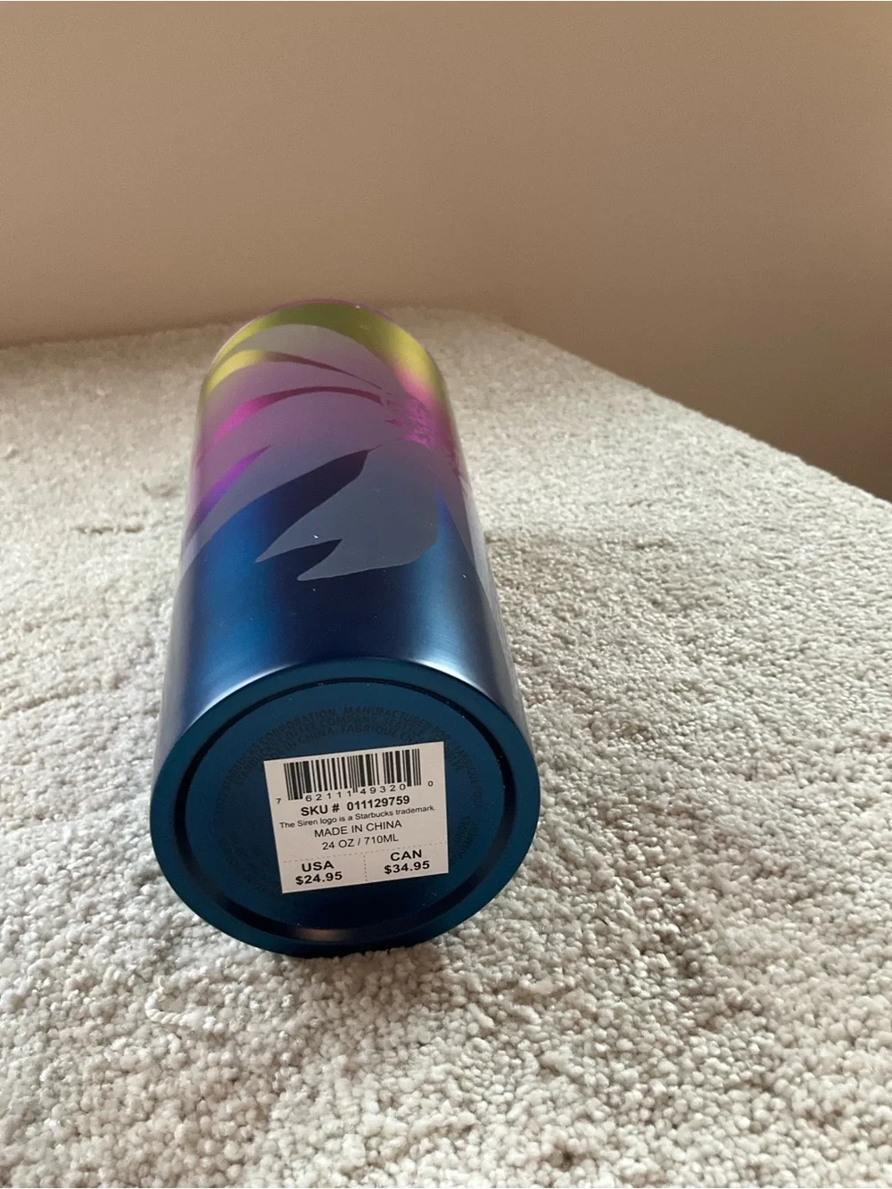 Starbucks Floral Ombre Stainless Steel Cold Cup Tumbler